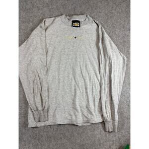 Mary Jane Long Sleeve Shirt Mens Medium Gray Cotton Blend Casual Skater Tee